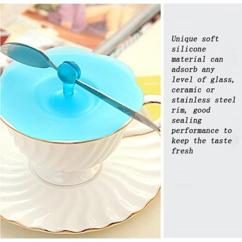 Top Selling Cup Lid Cover Lace Silicone Cup Lid Thermal Insulation Cup Cover Dust-proof leakage-proof Reusable Cup Lid