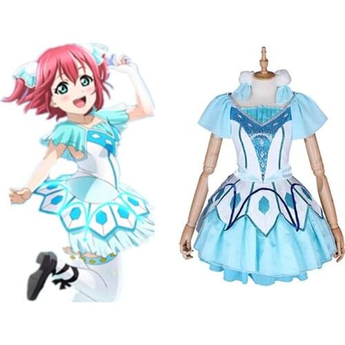 Love Live Sunshine Cosplay Ruby Kurosawa Cosplay Costume Full Sets Blue Uniform Cosplay Costumes Halloween Carnival Cosplay