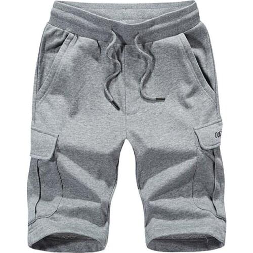 Plus Size M-4XL Mens Cotton Shorts 2019 Summer Leisure Men Shorts Straight Loose Fashion Mans Short