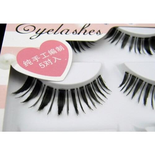 100set 5Pairs/set Natural Long False EyeLashes 2pair Under Fake False Eye Lashes Makeup Handmade Thick Tools fashion