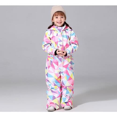 New Winter Kids Piece Ski Suit FSJ Children Brands Waterproof Warm Girls Snow Jacket Skiing And Snowboarding Jacket For Child
