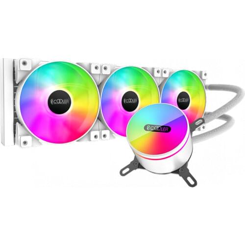 Pccooler GI-CX360/240 CPU Water Cooler RGB Radiator Silent Fan Liquid Cooling, Suitable For Intel 115x 2011 2066 AMD TR4 AM4