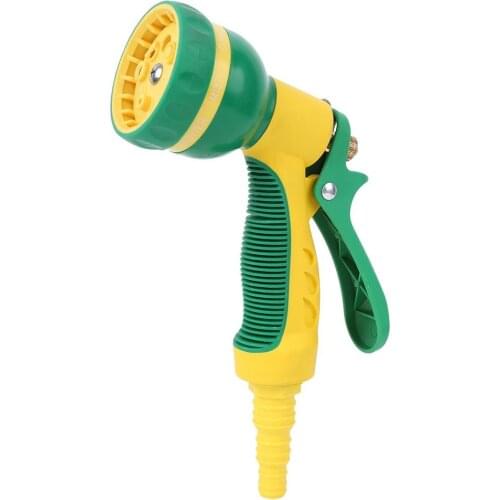 8 M Spray Gun Water Pipe Gun ABS Multi-function 8 Pattern Aluminum Alloy Handle Garden Watering Tool Power Tool Accessories
