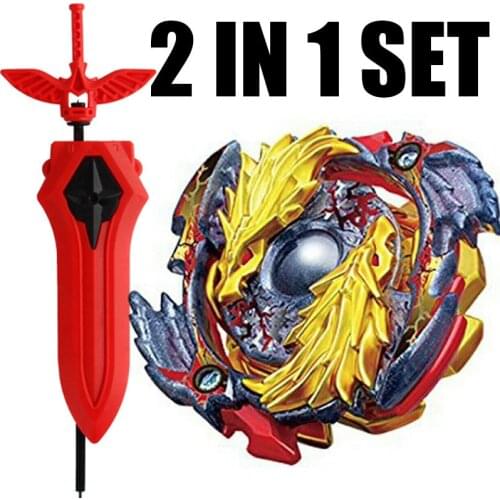 Spinning Top Burst B-00 Starter Lost Longinus .N.Sp Gold Dragon Toy Kids With Sword Launcher
