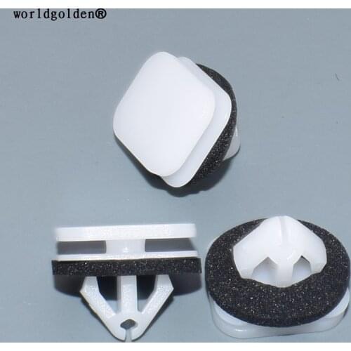 Worldgolden 100pcs plastic clip Windshield Retaining Clip for Ford W713590S300