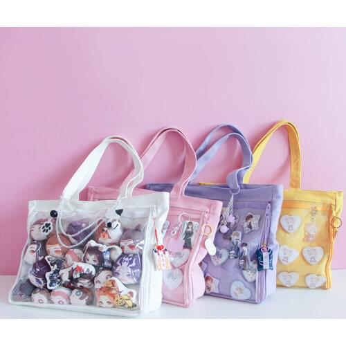 Japanese Sweet Lolita Small Fresh Harajuku Canvas Handbag Shoulder Bag JK Itabag Cosplay