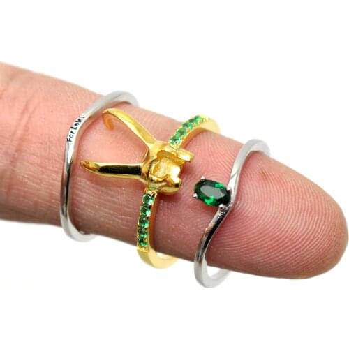 925 Sterling Silver Loki Helmet Ring Avenger Charm Superhero Jewelry Loki Ring Valentines Day Gift Unisex US 6 7 8 9 10 11 12