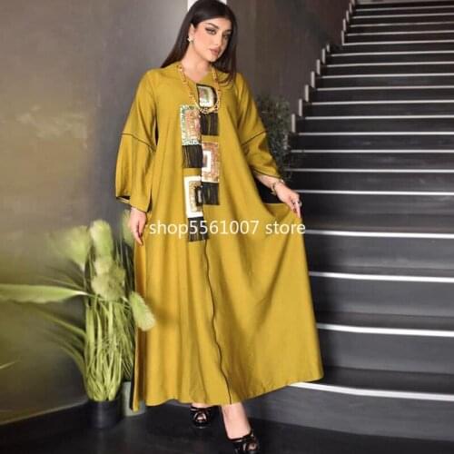 African Dresses for Women Summer Fashion African Women Tassel Sequin Dress Boubou Gowns Islamic Clothing Robe