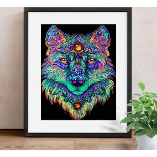 5D DIY Diamond Painting Wolf Mosaic Diamond embroidery Animals Full Drill Pictures Of Rhinestones Decor Home