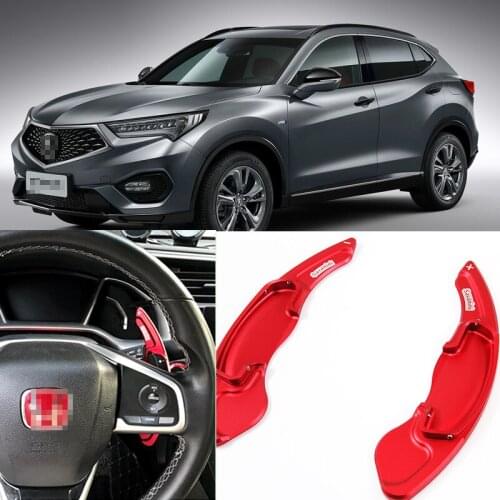 Tommia 2pcs Steering Wheel Aluminum Shift Paddle Shifter Extension For ACURA CDX 16-18 Car-styling