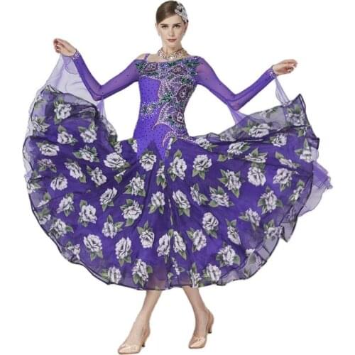 B-17190 Custom ballroom party dress, High-end ballroom dress competition for sale