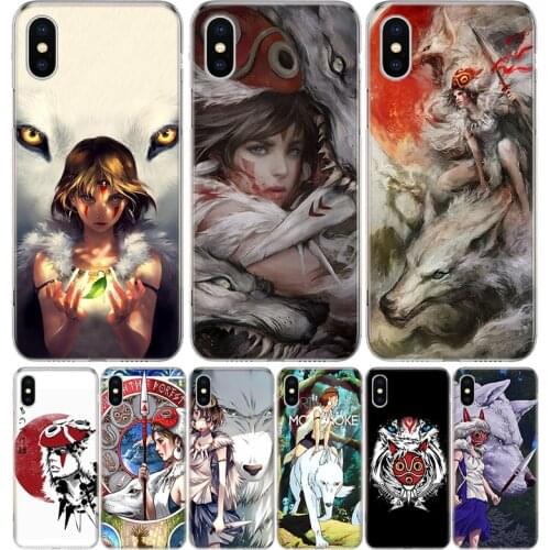 Princess Mononoke Hime Case For iPhone 12 11 Pro 7 6 X 8 6S Plus XS MAX + XR 5S SE 10 Ten Art TPU Cover Phone Coque Capa Shell