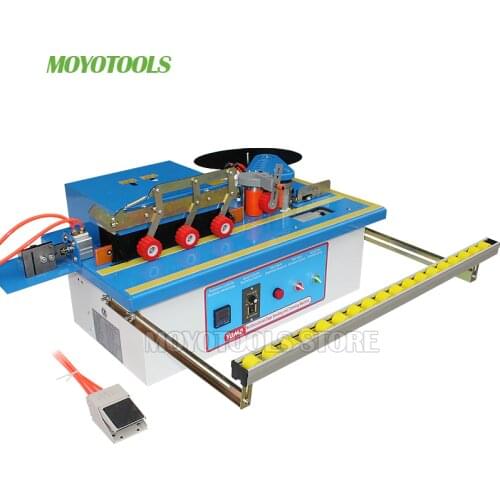 Wood edge banding machine 56kg type MY70 with trimming gluing woodworking edge bander trimmer