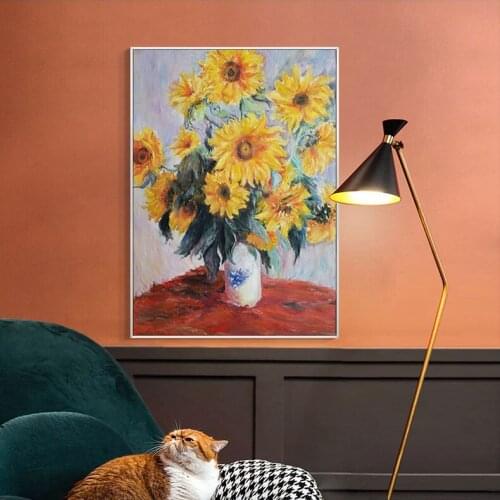 EECAMAIL Oil painting sunflower porch luxury painting 5d diamond art painting No Frame Full diamond embroidery Cross stitch kits