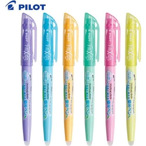 3 Pcs/Lot Pilot SFL-10SL Erasable Highlighter fluorescent pen 6 Soft Color Ink Writing Supplies Office & School Supplies