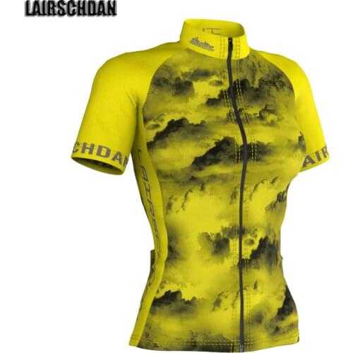 LairschDan New Bicycle Cycling Jersey Top Women Short Sleeve Bike Wear Clothing Triathlon MTB Jersey ropa de ciclismo para mujer