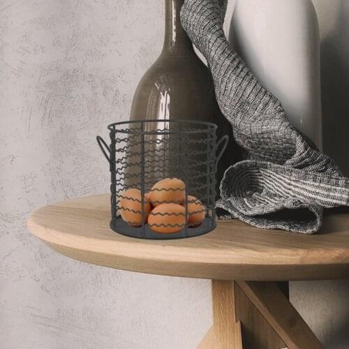 Hot Kitchen Creative Snacks Fruit Basket Hollow Iron Home Storage Basket Organizer
