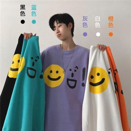 Cotton Hong Kong Style Retro Summer 2021 New Short-Sleeved T-shirt Men Fashion Trendy Brand Top Half Sleeve