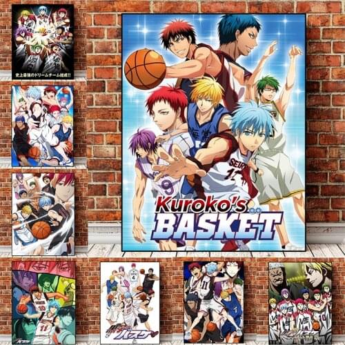 Canvas Painting and Posters of Japanese Anime Room Decor Characters Kuroko Basketball Modern Wall Art Prints Home Decoration