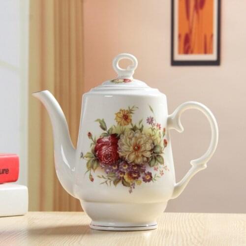 CeramicLarge Water Bottle Heat Resistant Tea Making Teapot Coffee Pot Summer Cold Kettle Household Ceramic Pot Black Tea Teapot