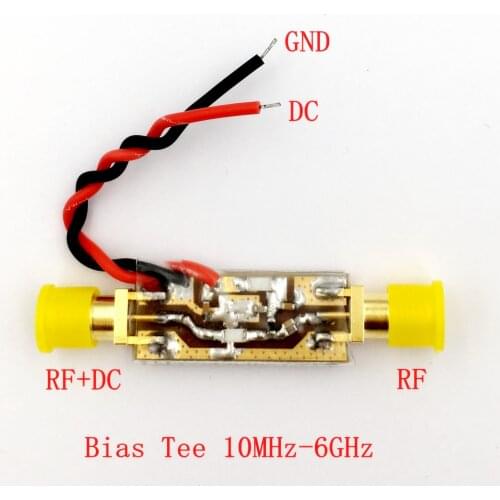 Bias Tee 10MHz-6GHz 6000MHz Broadband RF Bias Feeder RF Blocker Isolator N Head