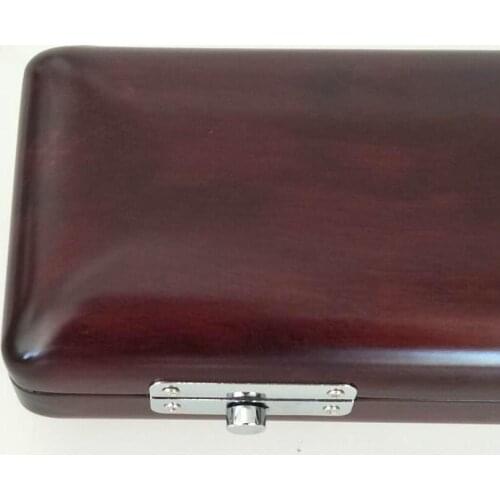 Beautiful 17 holes wooden flute case Strong Excellent