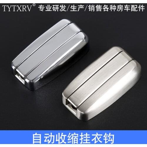 RV Resident Car Towing Bathroom Towel Hook Zinc Alloy Wire Drawing Hidden Cap Hook