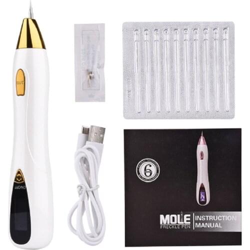 Laser Plasma Pen Freckle Remover Machine LCD Mole Removal Dark Spot Remover Skin Wart Tag Tattoo Remaval Tool Beauty Mole Pen