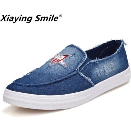 Summer Men canvas Shoes Espadrilles Designer Breathable Casual Boat Shoes Men Loafers Ultralight Lazy Shoes Blue Flats