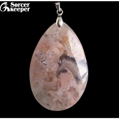 Real Female Natural Bijoux Femme Choker Necklaces Pendants Hand Made Cherry Blossoms Agates Stone Beads For Jewelry Making BF111