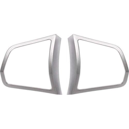 Silver Matt Chrome Steering Wheel Switch Cover Molding Trim for BMW 5 Series F10 520 528I 2011 2012 2013