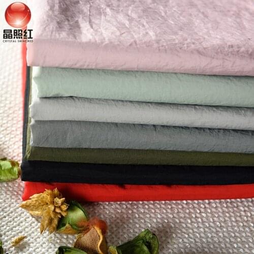 Pleated Breathable Waterproof Fabric By The Meter for Tent Down Jacket 70D Nylon Awning Cloth Textile Outdoor Sewing Diy Brocade