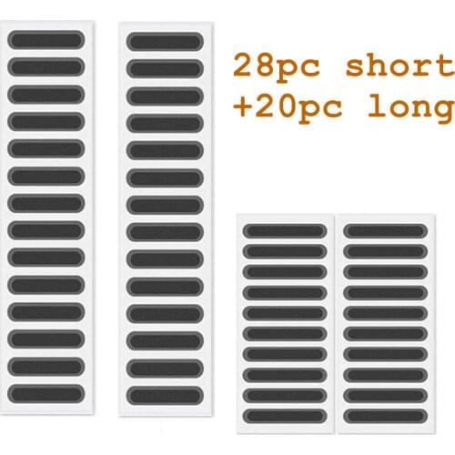 Phone Dustproof Net Stickers phone accessories Anti Dust Adhesive Sticker for Phone Speaker (28 Short+20 Long) For dust-proof