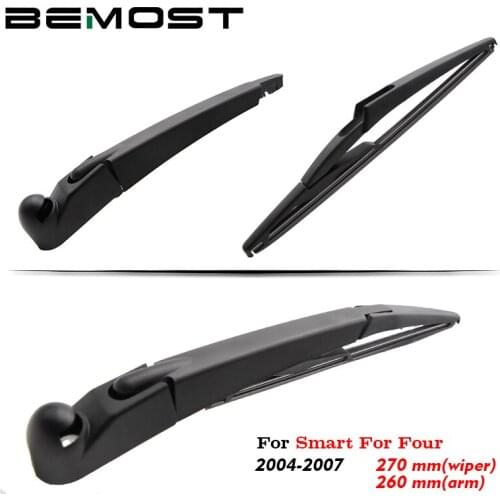 BEMOST Auto Car Rear Windshield Windscreen Wiper Arm Blades Soft Natural Rubber For Smart For Four 270MM 2004 2005 2006 2007