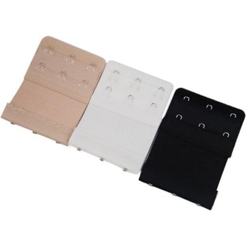 2 / 3 Hook Bra Extender For Womens Elastic Bra Extension Strap Hook Clip Expander Adjustable Belt Buckle Intimates 1 Pc