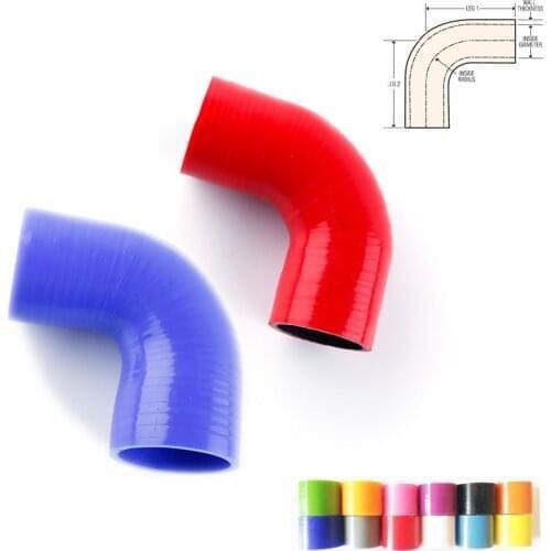 Universal 57mm To 57mm 90 Degree Silicone Joiner Pipe Turbo Elbow Coupler Hose