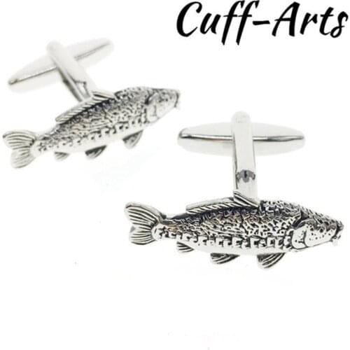 Cuffarts MenS Cufflinks Elegant Fish Shaped Groomsmen Gifts Wedding Cufflinks Designer Jewelry Luxury Cuff Links Men C10061