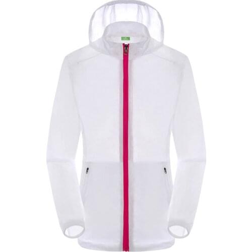 Womens Skin Windbreaker Stretch Double Zipper Running Anti-UV Prevent Bask in Clothes Women Quick-drying Camping Outdoor Jacket