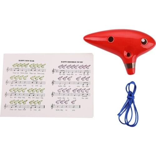 1PC 12 Holes Kiln-fired Ceramic Alto C Legend Of Ocarina Flute Of Time Ceramic