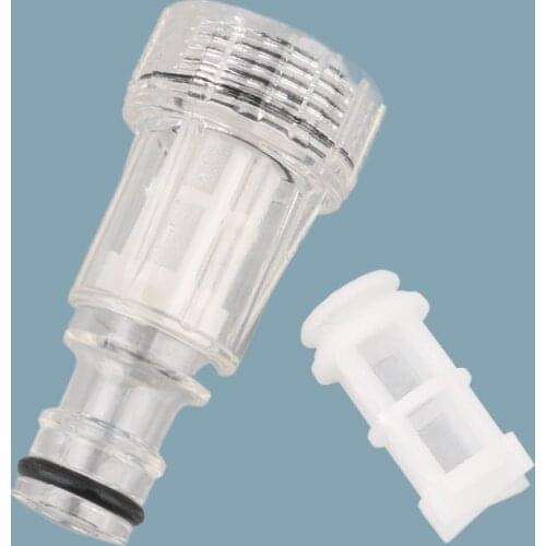 1pc transparent 3/4" Female thread quick connector with filter washing machine faucet Joint garden irrigation fittings