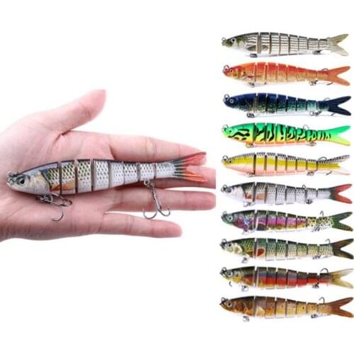 13.7cm 27g Sinking Wobblers Fishing Lures Jointed Crankbait Swimbait 8 Segment Hard Artificial Bait For Fishing Tackle Lure