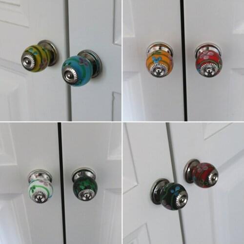 1x Decorative Cabinet Knob Glass Beaded Knob Unique Kitchen Cupboard Girls Dresser Drawer Knob Jeweled Hardware