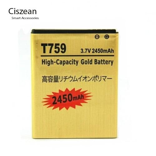 1x 2450mAh EB484659VA Gold Replacement Battery For Samsung Galaxy W I8150 T759 T679 S5820 S5690 S8600 M930 + Tracking Code