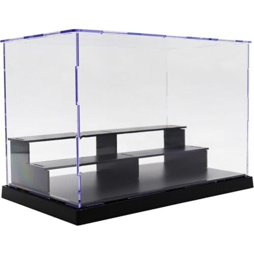 3-Tier Dustproof Clear Acrylic Action Figure Model DIY Display Case Storage Box Multilayer Assembled Collectibles Display Box