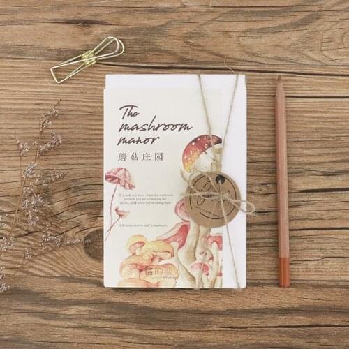 30 Sheets/Set The Mushroom Manor Postcard/Greeting Card/Message Card/Birthday Letter Envelope Gift Card