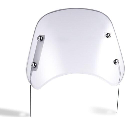 5-7'' Retro Motorcycle Front Round Headlamp Fairing Windshield Windscreen Bracket For Harley Honda Yamaha Suzuki Kawasaki