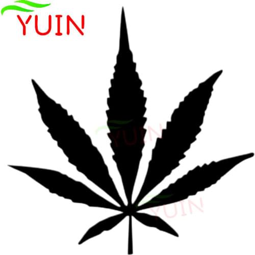Car Sticker Hemp Leaf Decal Creative Plant PVC Body Bumper Decoration Accessories High Quality Exterior Waterproof Stickers