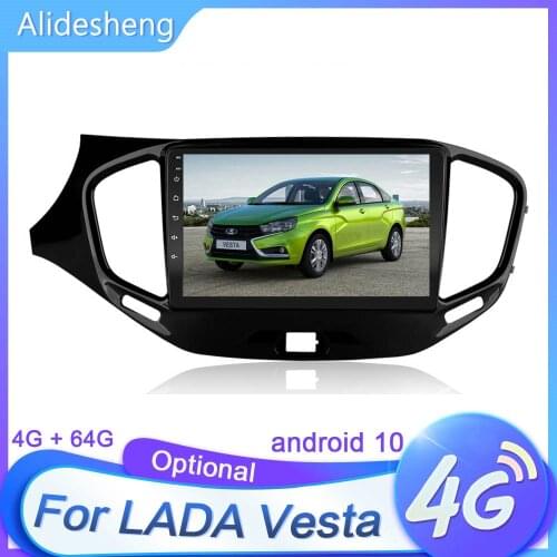 For LADA Vesta 2015 2016-2018 2019 Android 10 Car Multimedia Player Navigation 4G+64G 2 din DSP WIFI 4G SIM Radio Video Player