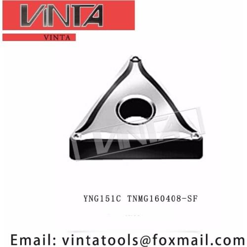 Free shipping high quality 10pcs/lots YNG151C YBG102 TNMG160408-SF cnc carbide turning inserts