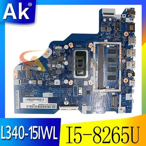 For Lenovo IdeaPad L340-15IWL L340-17IWL portable motherboard NM-C091 motherboard with I5-8265U CPU 4GB memory, Mainboard
